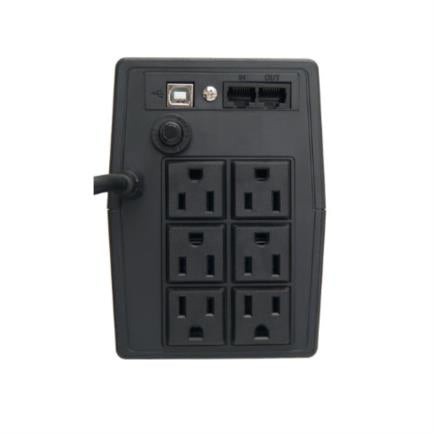 UPS Vica Óptima 500 500VA/240W 6 NEMA 5-15R (2 Regulated and 4 Battery Backup) 3 Year WTY