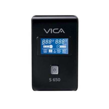 UPS Vica S650 Integrated Regulator 650VA/360W 8 Outlets LCD Display