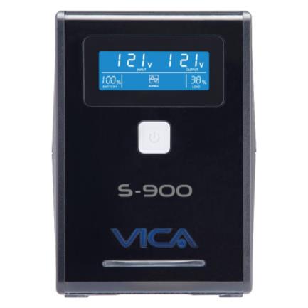 UPS Vica S900 Integrated Regulator 900VA/550W 8 Outlets LCD Display Black