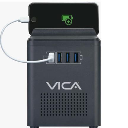 Vica Connect 800 Regulator 800VA/400W 4 Fast Charging USB Ports 3 Year Warranty