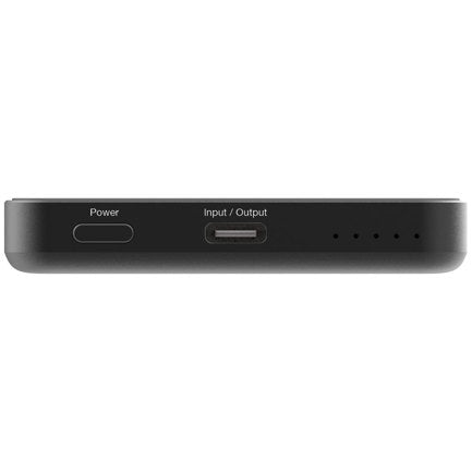 Verbatim Charge and Go Essential Magnetic Power Bank 5000 mAh Wireless Charging Black
