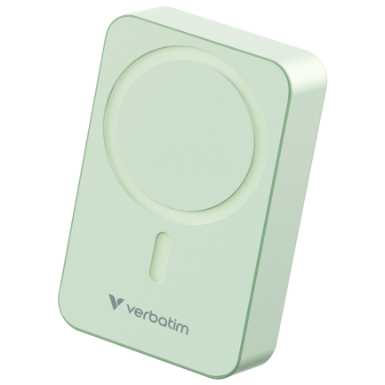 Cargador Magnético Verbatim Esencial Charge con 20 000mah Color Verde