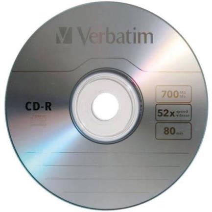 VERBATIM CD-R 80min 700MB 52X 50-Pack