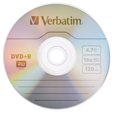 DVD+R Verbatim 4.7GB 16X 1 Piece