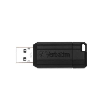 VERBATIM Flash 2.0 PinStripe 16GB USB Drive - Black