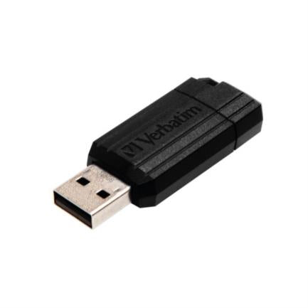 Verbatim PinStripe 128GB USB Flash Drive, Black