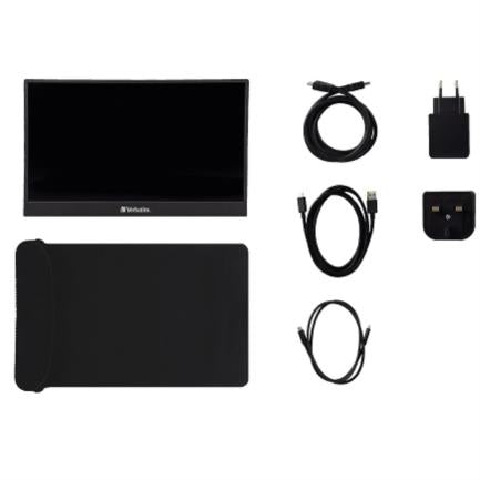 Verbatim 14" Portable Touch Monitor Full HD 1080p 1920x1080 IPS HDMI/USB Resolution