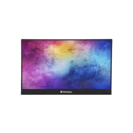 Verbatim 15.6" Portable Full HD Touch Monitor 1920x1080 Resolution Black