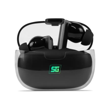 Vorago Start The Game ESB-301-PRO Bluetooth TWS Touch Earbuds with LED Charging Case, Black