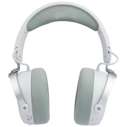 Game Factor HSB600 Wireless RGB Gaming Headset Triple Connectivity Removable Microphone 7.1 Surround White