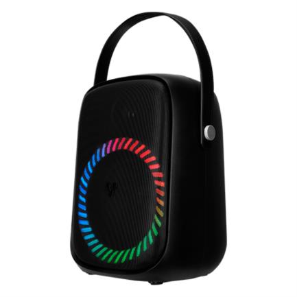 Vorago KSP-455 Mini Speaker 40W Rechargeable 1 Wireless Microphone W/Straps TWS IPX5 Bluetooth