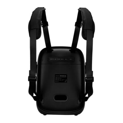 Vorago KSP-455 Mini Speaker 40W Rechargeable 1 Wireless Microphone W/Straps TWS IPX5 Bluetooth