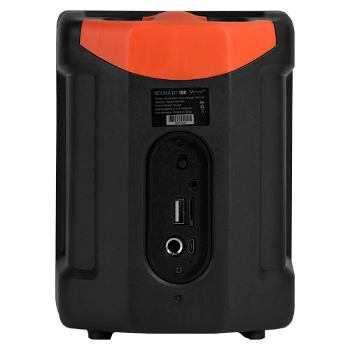 MINI SPEAKER VORAGO KSP-180 BLACK 3" 10WATTS RMS / RECHARGEABLE / TWS BT 4HRS USB TYPE C CHARGING
