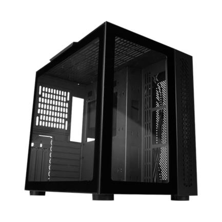 Vorago Game Factor CSG700 ATX Fish Tank Double Glass Cabinet USB 2.0/USB 3.0/Audio 3.5 mm/Microphone Black