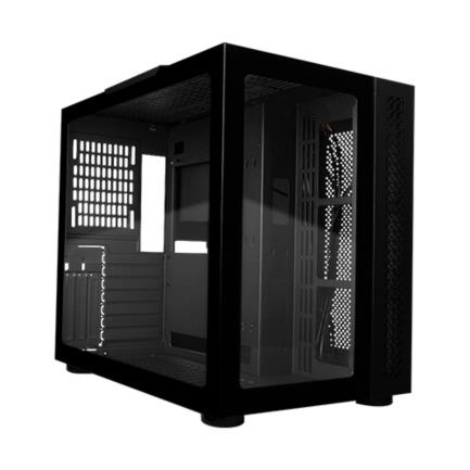 Vorago Game Factor CSG700 ATX Fish Tank Double Glass Cabinet USB 2.0/USB 3.0/Audio 3.5 mm/Microphone Black