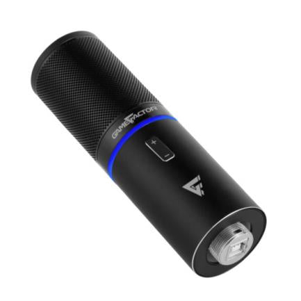 Game Factor MCG700 Professional LED Microphone Volume Adjustment Anti-Pop Stand USB Black