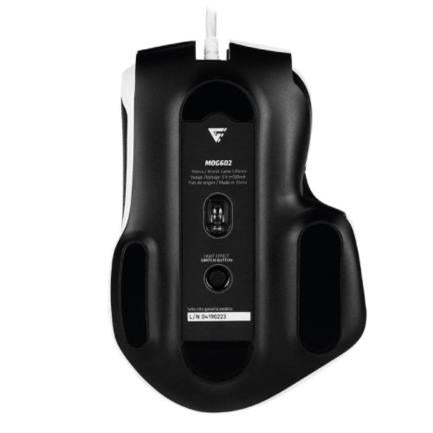 Mouse Game Factor MOG602 Click Láser Pixart 3370 19000 dpi 8 Botones Iluminación RGB Color Negro