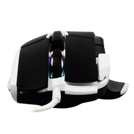 Mouse Game Factor MOG602 Click Láser Pixart 3370 19000 dpi 8 Botones Iluminación RGB Color Negro