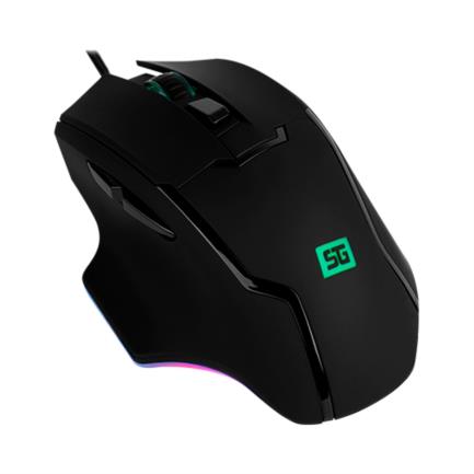 Mouse Vorago Start The Game MO-504 Iluminación RGB Software Configurable Hasta 6400dpi USB Negro