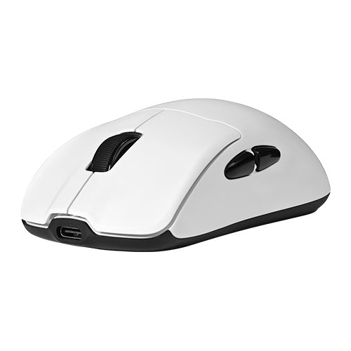 Mouse Game Factor MOW800 Inalambrico Wireless 2.4G BT Pixart 3395 26.000 DPI 4K HZ Base RGB Ultra Ligero 56G Blanco
