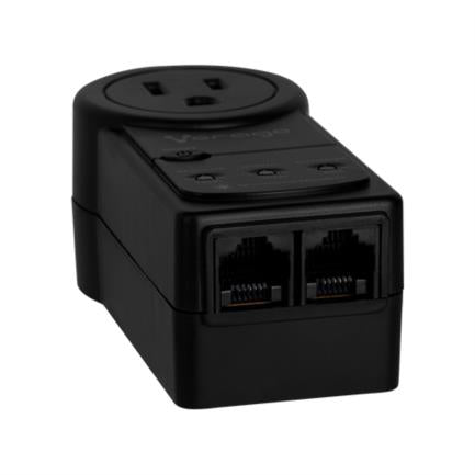 Vorago AVR-300 Portable Voltage Protector RJ45/RJ11 900 Joules for Appliances