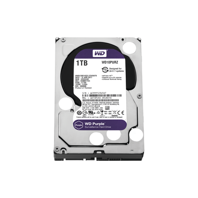 Disco Duro Interno Western Digital Purple 1TB 3.5" 5400RPM SATA lll 6Gbit/s Caché 64MB para Videovigilancia