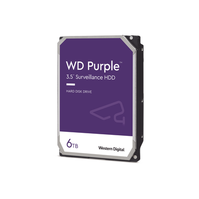 Western Digital Purple Surveillance 6TB 3.5" SATA III 6 Gbit/s 256MB Cache Internal Hard Drive for Video Surveillance