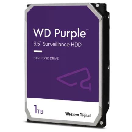 Western Digital Purple Surveillance 1TB 3.5" SATA III 6 Gbit/s 64MB Cache Internal Hard Drive for Video Surveillance