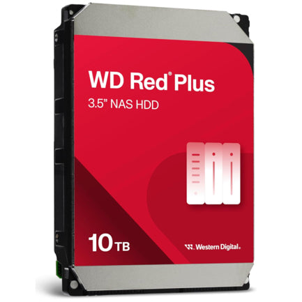 Disco Duro WD Red Plus 10TB para NAS 3.5 SATA III 6 Gbit/s 7200RPM 512MB Caché