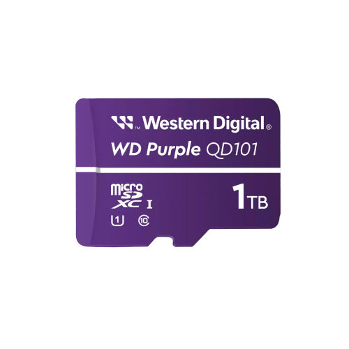 Western Digital Purple WDD100T1P0C1 1TB Micro SD Card QD101- 1UHS Class 10 for video surveillance.