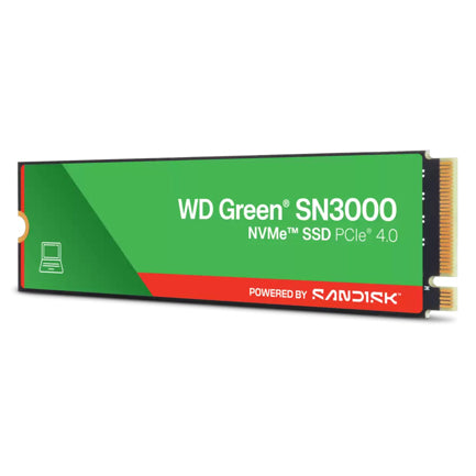 Western Digital 500GB Green SN3000 PCIe Gen4x4 NVMe Internal SSD - Read and Write