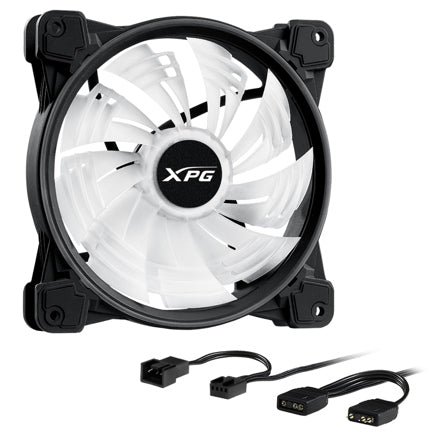 XPG Hurricane 140mm ARGB PWM Fan 140mm 1800RPM ARGB Black White