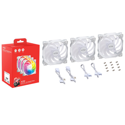 Thermaltake VENTO 120 ARGB PWM 120mm White 3 Fan Pack