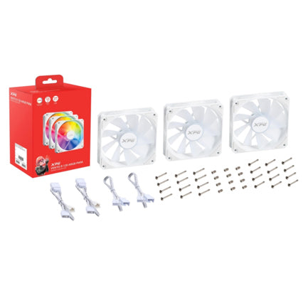 Thermaltake VENTOR 120 ARGB PWM Inverted Blades White 3-Fan Kit