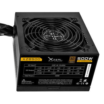 Xzeal 500W 80 PLUS Bronze 24-pin ATX 120mm Power Supply
