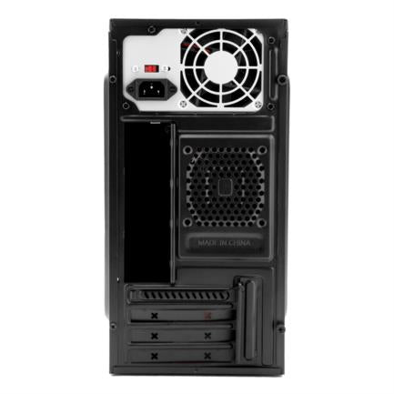 Stylos Mini-Tower Micro-ATX/Mini-ITX USB 3.0 Case with 500W PSU, No Fans Pre-installed, Black/Red