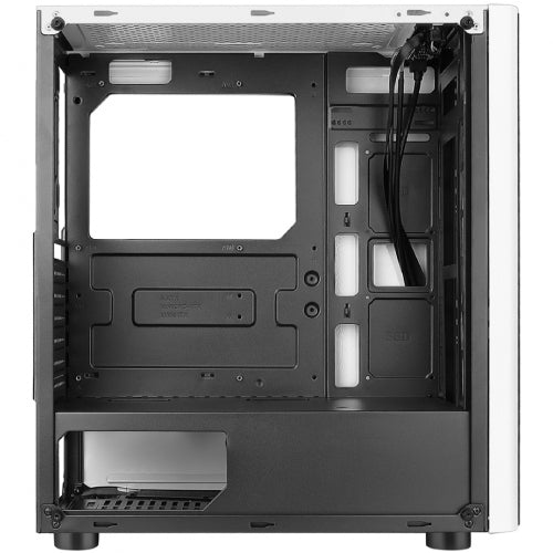 Xzeal XZ110 Midi-Tower ATX/Micro-ATX/Mini-ITX USB 2.0/3.0 Case, No PSU, 3 Fans Pre-installed, Black/White