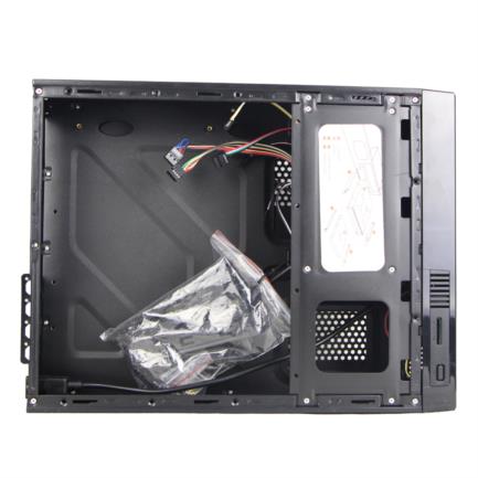 Gabinete Oficina Keelan Slim ITX Stylos 2xUSB 1.0 1xUSB 3.0 puerto 3.5mm línea roja con fuente de poder 550W