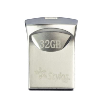 Stylos ST125 32GB USB 2.0 Type A Mini Metallic Silver Flash Drive