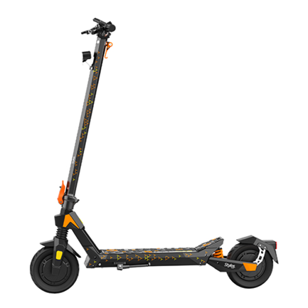 Stylos M3 Electric Scooter Black with Orange