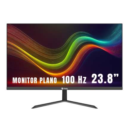 Monitor Stylos SMOT7 23.8" LED Panel 1920x1080 HD Flat 100Hz 5ms 1xVGA + 1xHDMI+Vesa 100x100mm Black