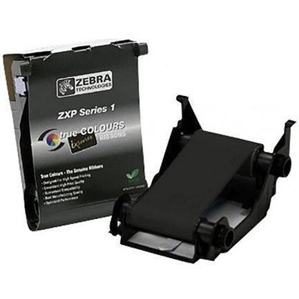 Zebra Load-N-Go Monochrome Ribbon for ZXP Series 1 Black yields 1000 images