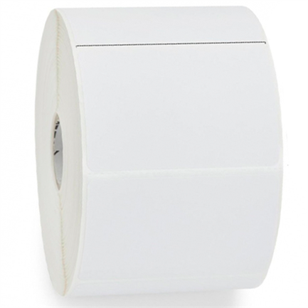 Zebra 3"x2" DT Z-Perform 2000D Value Coated Paper Label 1" Core 1240/Roll 6/Box
