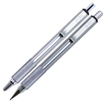 Zebra MF-701 Retractable 0.7mm Black Ink Pen/Pencil Set