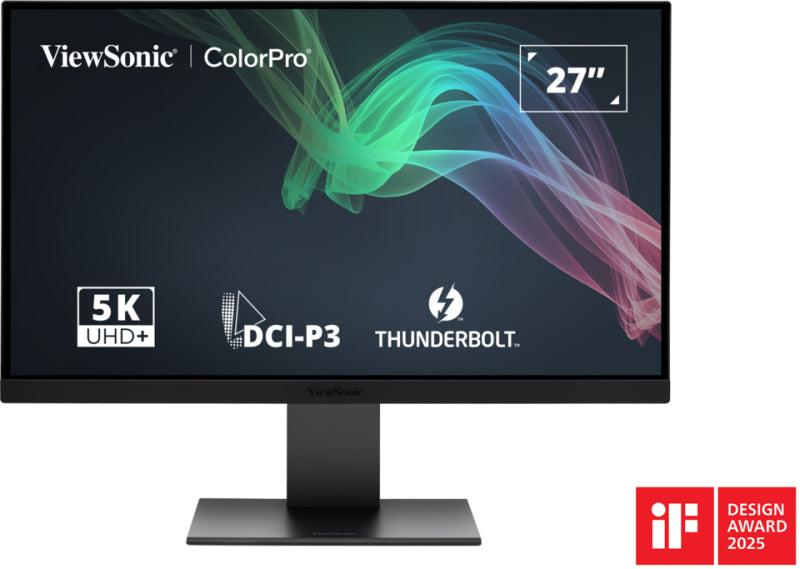MONITOR VIEWSONIC COLORPRO VP2788-5K, 5120 X 2880 5K, 75 HZ, 14 MS, PANEL IPS, HDR 400, USB-C 100W THUNDERBOLT 4, HDMI, DISPLAY PORT, 3 AÑOS DE GARANTIA