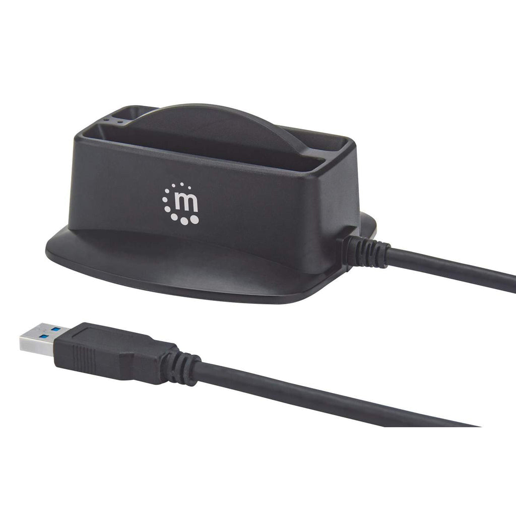Manhattan Base de conexión dual USB 3.0 SuperSpeed y disco duro SATA 2.5"