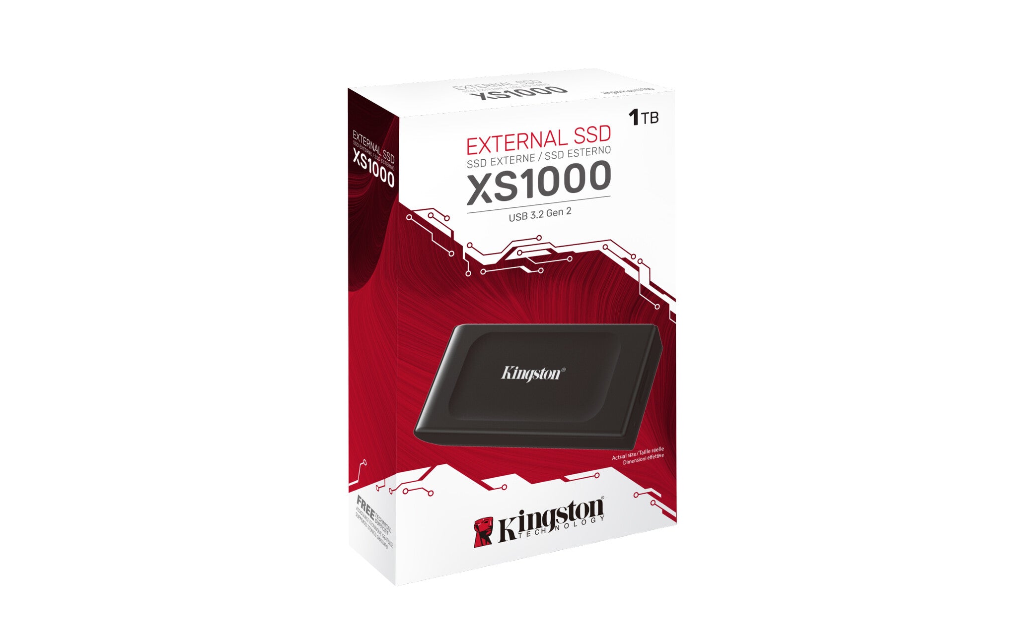 Kingston Technology XS1000 1 TB USB Tipo C 3.2 Gen 2 (3.1 Gen 2) Negro