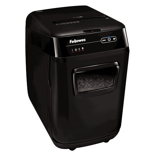 Fellowes AutoMax 200C trituradora de papel Trituración cruzada 60 Db 22.9 cm Negro