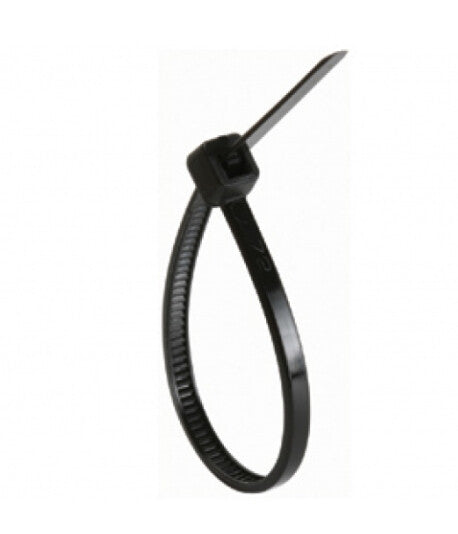 Steren TY24NE sujeción para cable Abrazadera de cable de cuentas Nylon Negro