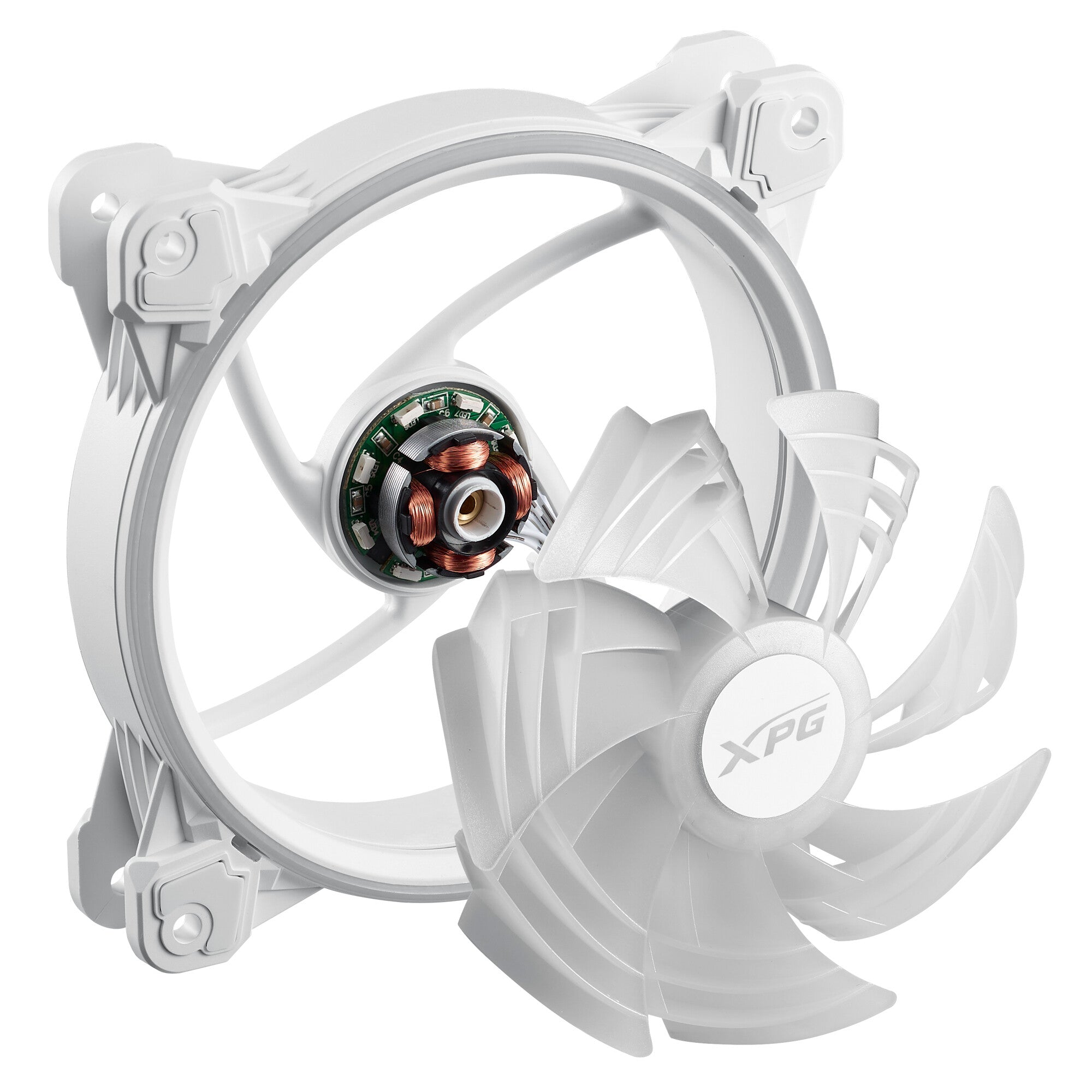 XPG HURRICANE 120 ARGB PWM Placa base Ventilador 12 cm Blanco 1 pieza(s)